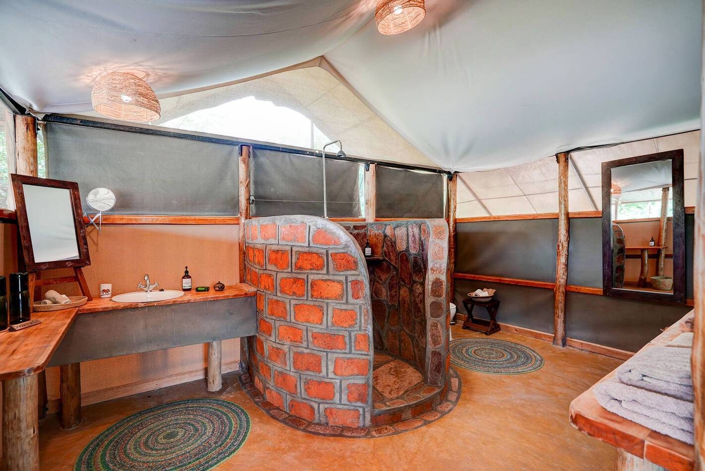 Ishasha Wilderness Camp Ouganda Salle Bains